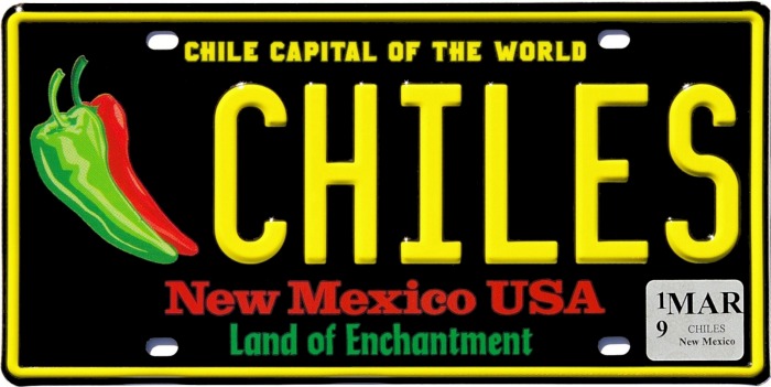 New mexico on sale licence plates